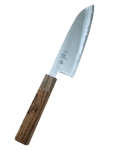 Ittetsu Spiral Damascus AUS10 Santoku 165mm