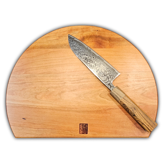 Slim "Rising Moon"/"Setting Sun" Cutting Board